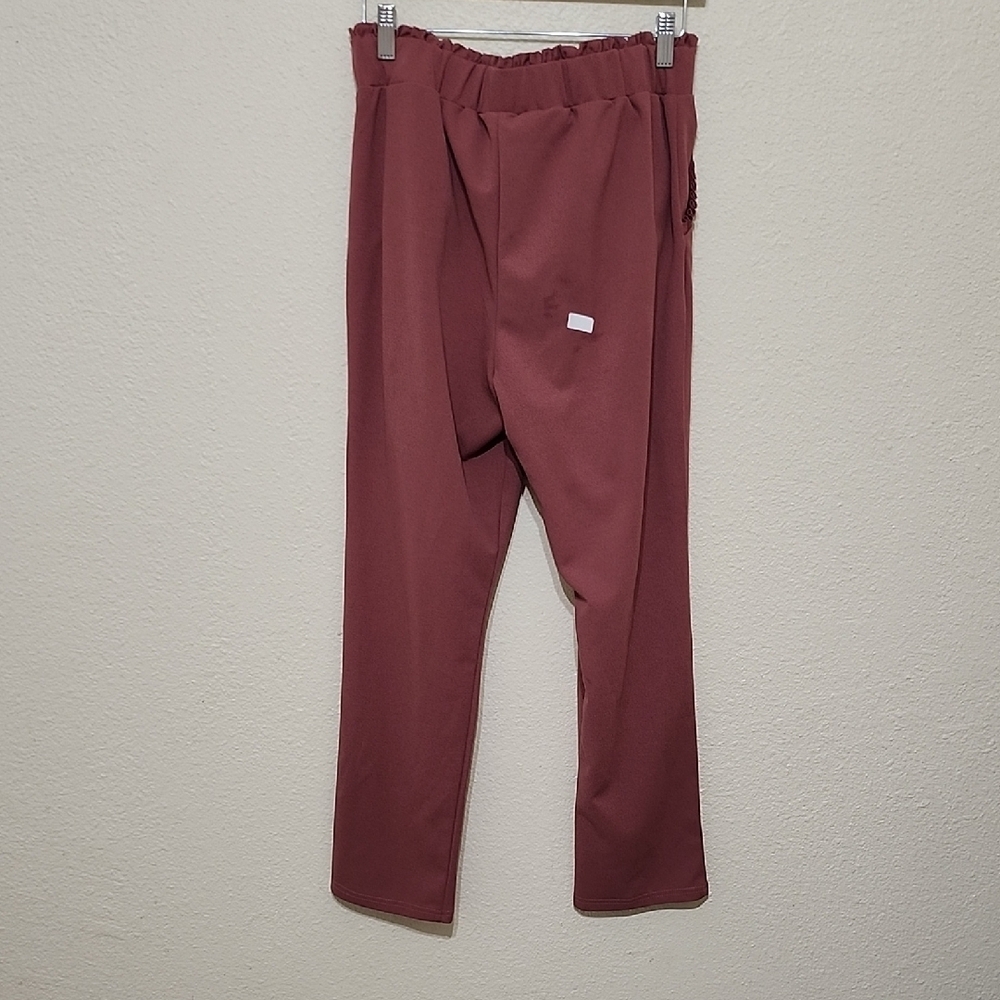 Soho Apparel Pink High-Waisted Trousers with Relaxed Fit - Picture 8 of 11